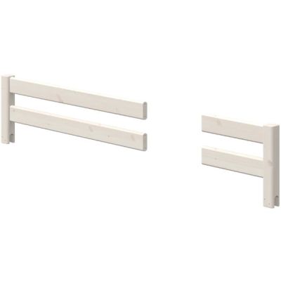 Classic Divided Safety Rail - 200 cm Bed - Whitewash