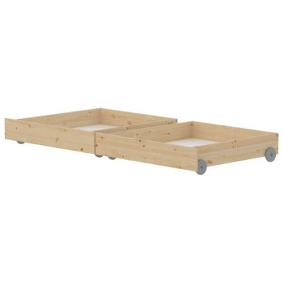 Raw Bed Drawers - Pine