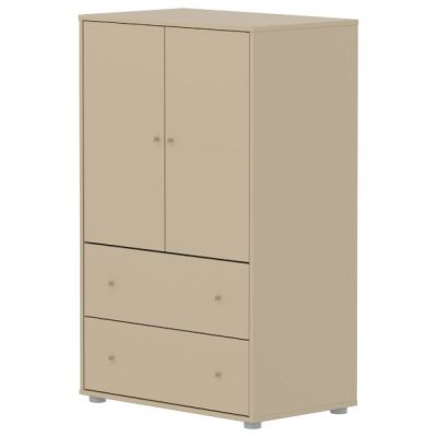 Saga 2 Doors & 2 Drawers Wardrobe - Oat / Oat