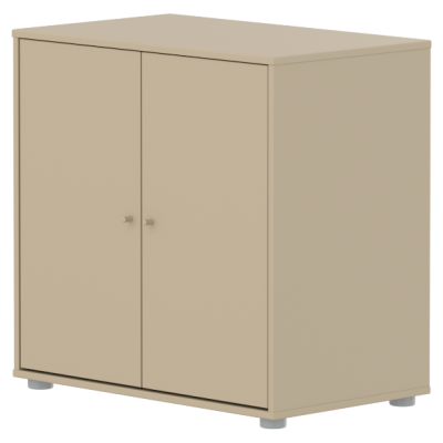 Armoire basse 2 portes Saga - Avoine / Avoine