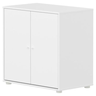 Saga 2 Doors Cupboard - White / White