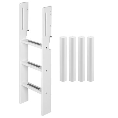 Kit de conversion lit mi-hauteur White - Echelle droite - Blanc
