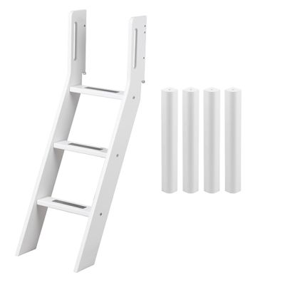 Kit de conversion lit mi-hauteur White - Echelle inclinée - Blanc