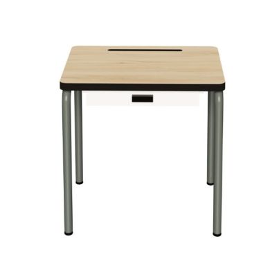 Small Desk Régine 55 x 40 cm Wood Effect - 3-6 years - Khaki Legs