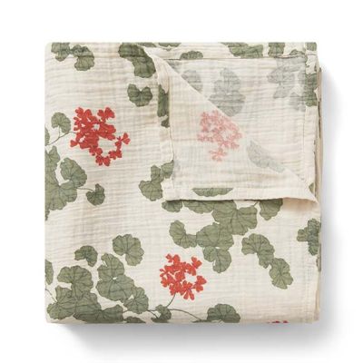 Couverture en gaze de coton - Pelargonium