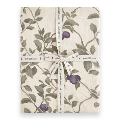Drap housse Gaze de Coton 70 x 140 - Prune