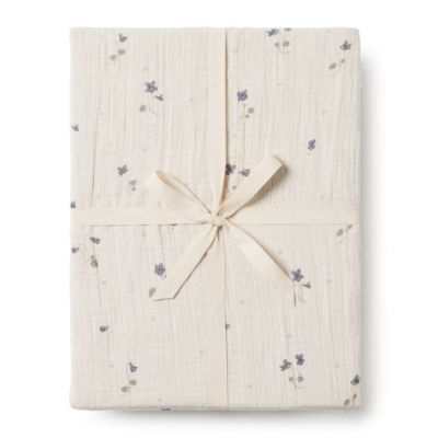 Drap housse Gaze de Coton 90 x 200 - Viola