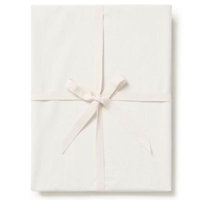 Percale Fitted Sheet 60x120 - Pearl