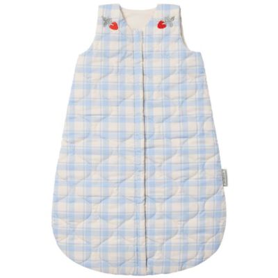 Sleeping Bag 0-6 months - Plaid Sky Blue