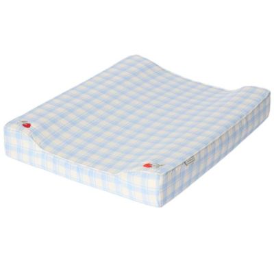 Matelas à langer avec doublure - Plaid Bleu Ciel