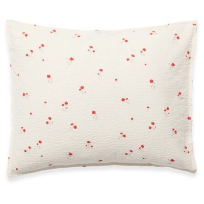Seersucker Pillowcase 50 x 70 - Poppy
