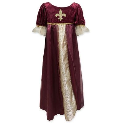 Déguisement robe de Reine Médiévale Tudor - Bordeaux - 4-6 ans (104-116 cm)