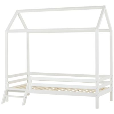 Lit cabane évolutif avec échelle Eco Dream 90 x 200 cm - Blanc