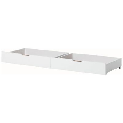 Set de 2 tiroirs de rangement pour lits Eco Dream 90 x 200 - Blanc