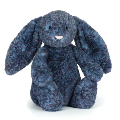 Doudou Lapin Hopscone - Luxe Bleu (31 cm)