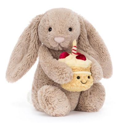 Doudou Lapin Bashful - Beige Anniversaire (31 cm)
