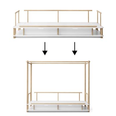 Camp Conversion Kit – Bunk Bed to Canopy Bed - Oak