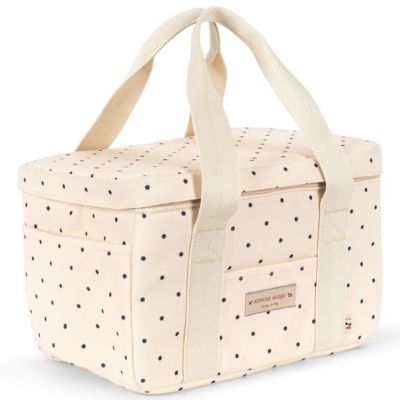 Sac Isotherme Carl - Pois Bleu Marine