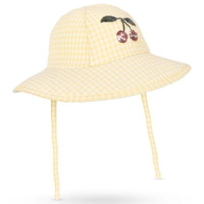 Etta Swim Hat with UV Protection - Banana Almond Check