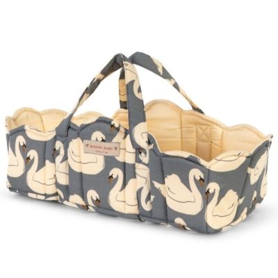 Moseskorb für Puppen - Schwäne