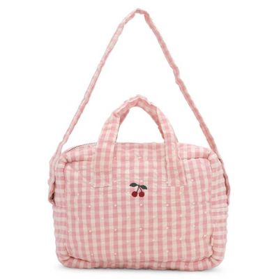Sac à langer pour poupée - Carreaux Rose