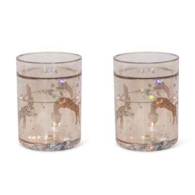 Set de 2 verres à paillettes - Roar