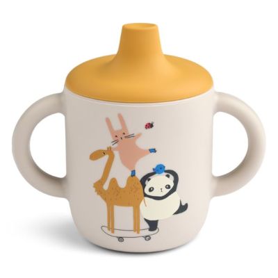 Tasse d'apprentissage en silicone Neil - Around the World