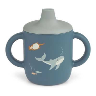Tasse d'apprentissage en silicone Neil - Mer Arctique