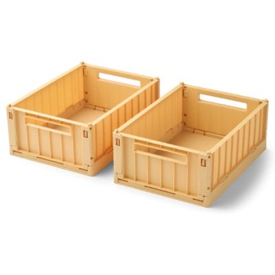 2-Pack Weston Storage Box - Lemon Yellow - S