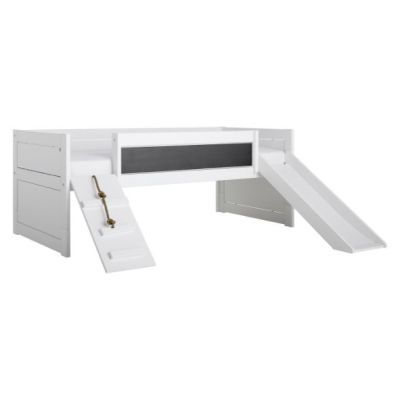 Lit Gigogne avec toboggan et panneau d'escalade