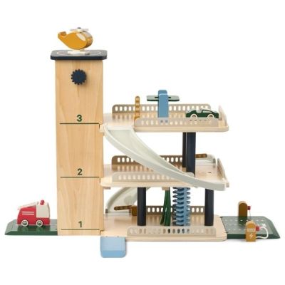 Garage en bois Jordy - Mix Bleu