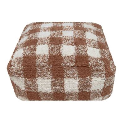 Pouf Lavable Vichy - Toffee