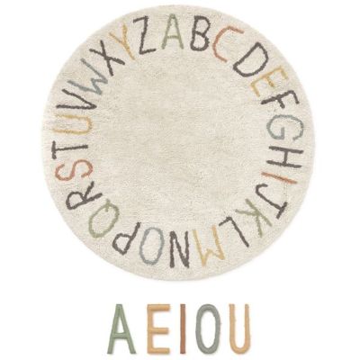 Tapis rond Lavable ABC - 120 cm