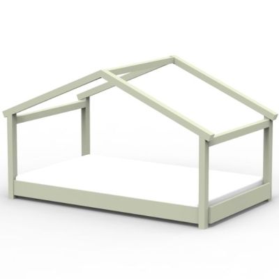 Star Light Montessori Convertible Single Floor House Bed 120 x 190 cm
