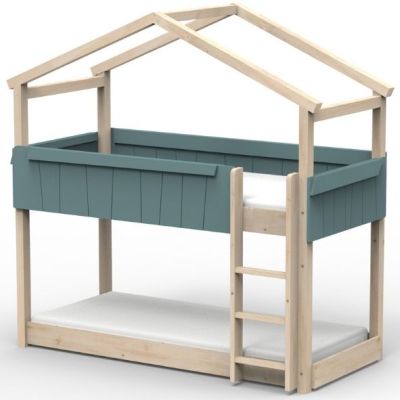Star Light Convertible Floor Bunk House Bed 90 x 190 cm