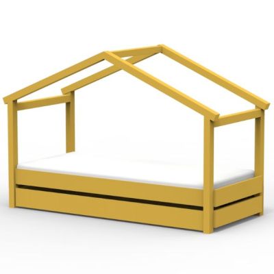 Star Light Convertible House Bed with Trundle Drawer 120 x 190 cm