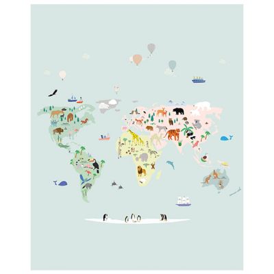 Fresque de Papier Peint - World