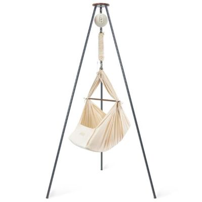 Bundle Classic - Hamac bébé suspendu à ressorts - Moteur Connect - Nature / Gris