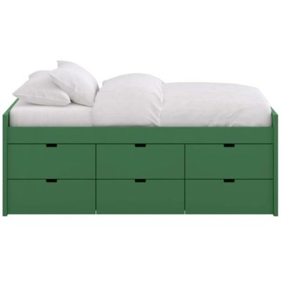 Block Single Bed with 6 drawers - 90x200cm