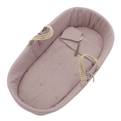 Parure pour couffin en palme - Dusty Pink