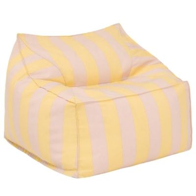 Lenny Outdoor Beanbag Chair - Stripes Wellow / Pink