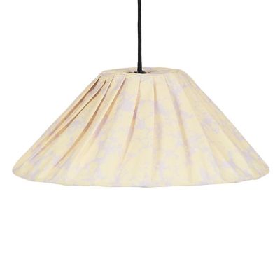Ava Pleated Lampshade - 50 cm - Flowers Yellow