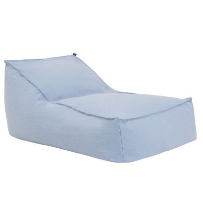 Pouf long Ado Lucky - Bleu Baltique