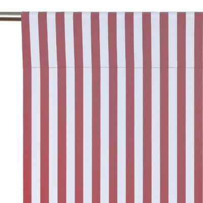 Rideau Wendy - Rayures Bordeaux
