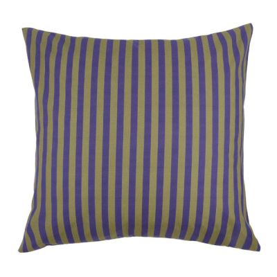 Taie d'oreiller Sheldon 60 x 60 cm - Rayures Indigo