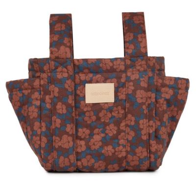 Hyde Park Stroller Organizer - Poppies Maroon