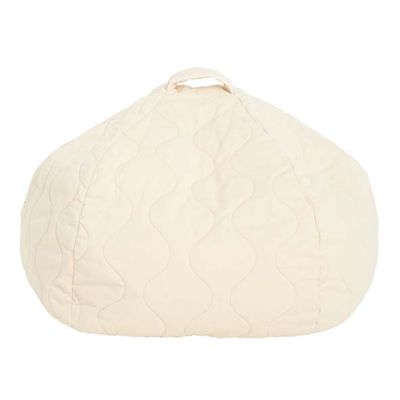 Pouf enfant rond matelassé Landscape - Naturel