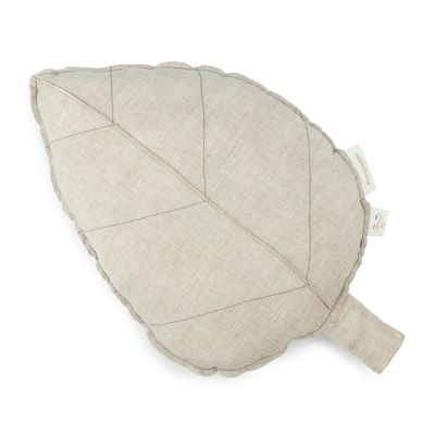 Coussin Feuille - Lin Greige