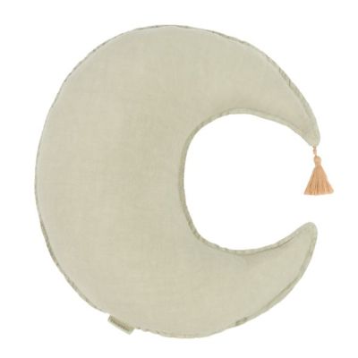 Moon Cushion - Linen Matcha Green