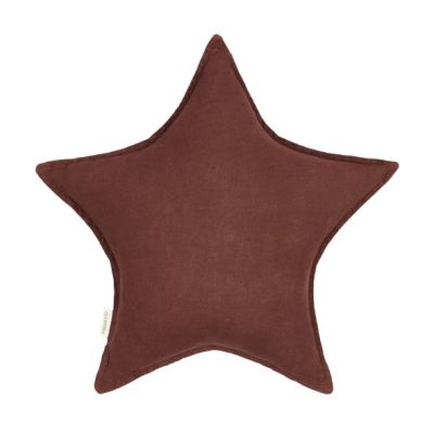 Coussin Étoile - Lin Prune